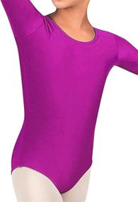 img 1 attached to Premium Long Sleeve Leotard for Kids: Perfect for Dance, Ballet, and Gymnastics