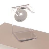 men rock transparent shaving stand - sleek 💈 & convenient shave brush holder - versatile universal size logo