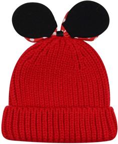 img 2 attached to 🧣 Winter Bowknot Beanie for Toddlers - Stylish Accessories for Boys' Hats & Caps by RARITYUS