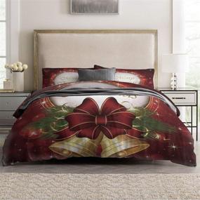 img 3 attached to Christmas Hypoallergenic Microfiber Comforter Bedspread