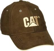 👒 caterpillar men's trademark microsuede cap: premium quality headwear for style & comfort logo