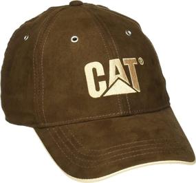 img 3 attached to 👒 Caterpillar Men's Trademark Microsuede Cap: Premium Quality Headwear for Style & Comfort