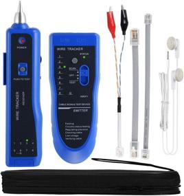 img 4 attached to 🔌 Powerful Network Cable Tester Kit with Bag - Perfect for LAN CAT5 CAT6 Testing, Ethernet Tracing, Telephone Line Finding, and Home Repairs