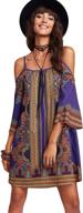 👗 milumia women's multicolor tribal geometric dress 6 - trendy women's clothing logo