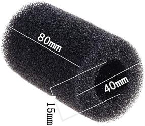 img 3 attached to 🐠 Enhance Your Aquarium Filtration with KINMINGZHU 12-Piece Black Pre-Filter Sponge Foam Roll