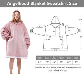 img 1 attached to Angelhood Wearable Oversized Sweatshirt Children