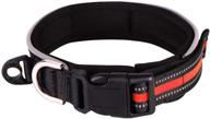 🐶 nylon reflective strap dog collar - enhanced safety and comfort for big dogs" logo