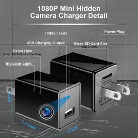 img 3 attached to 💡 Mini Nanny USB Charger Camera - Full HD Hidden Spy Camera Charger with Motion Detection; Home Security Surveillance, No Wi-Fi Required