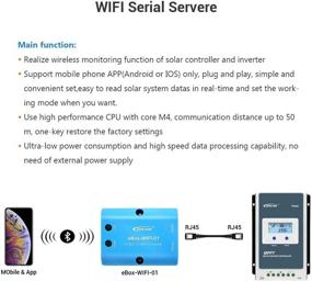 img 2 attached to 🌞 EPEVER eBox WiFi 01: Беспроводной мониторинг солнечного контроллера заряда солнечной панели через адаптер RS485 в WiFi с помощью мобильного приложения (eBox-WIFI-01)