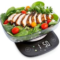 🍽️ optimal precision kitchen scale with custom-built bowl - supreme accuracy, single sensor, digital scale for master food preparation, designed in st. louis, high capacity of 11 pounds logo