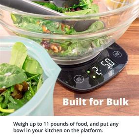 img 1 attached to 🍽️ Optimal Precision Kitchen Scale with Custom-Built Bowl - Supreme Accuracy, Single Sensor, Digital Scale for Master Food Preparation, Designed in St. Louis, High Capacity of 11 Pounds