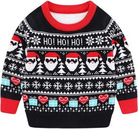 img 4 attached to Amberetech Christmas Sweatshirt Pullover Ho Black Boys' Clothing