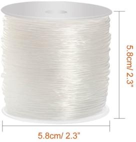 img 3 attached to 💍 Paxcoo 1.2mm Elastic Stretch String Cord: Ideal for Jewelry Making Bracelets, Beading, and Thread projects