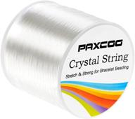 💍 paxcoo 1.2 мм эластичная резиновая нить: идеально подходит для изготовления браслетов, бисероплетения и проектов по работе с нитями. логотип