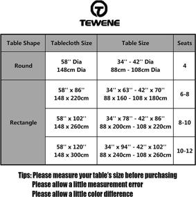 img 1 attached to 🏞️ TEWENE Checkered Rectangle Tablecloth - Water Resistant