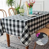 🏞️ tewene checkered rectangle tablecloth - water resistant логотип