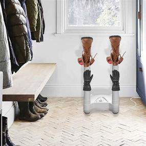 img 3 attached to 👢 LifeSmart BD001: Small White 4 Post Fast Airflow Boot Dryer - Efficient Drying Solution