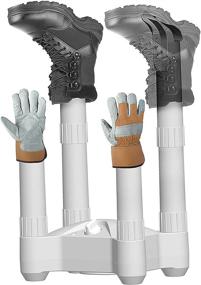 img 2 attached to 👢 LifeSmart BD001: Small White 4 Post Fast Airflow Boot Dryer - Efficient Drying Solution