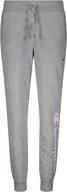 heritage girls' clothing: champion french sweatpants for active kids logo