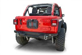 img 1 attached to 🔧 DV8 Offroad Spare Tire Delete Kit with Rear Camera Relocation Housing for 2018+ Jeep Wrangler JL - Easy Install & Fits Over Raised Vent on Tailgate Using Factory Hardware