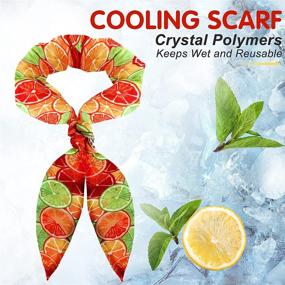 img 3 attached to Stay Cool with the 9-Piece Ice Cooling Scarf - Perfect Neck Bandana for Outdoor Activities