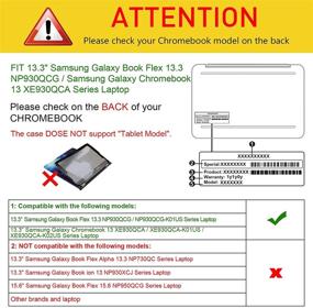 img 3 attached to 📚 Футляр Fintie для Samsung Galaxy Book Flex 13.3 NP930QCG / Samsung Galaxy Chromebook 13 XE930QCA - Черный футляр из искусственной кожи в стиле портфеля (не совместим с Galaxy Book Flex Alpha 13.3 NP730QC)