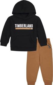 img 1 attached to Timberland Pieces Hooded Pullover Cranberry Boys' Clothing