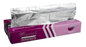 img 1 attached to 📦 Crystalware Premium Aluminum Foil Pop Up Sheets, 9x10.75, 200 Sheets - FPU9102400B
