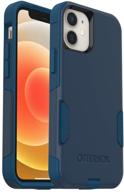 otterbox commuter series case for iphone 12 mini - bespoke way (blazer blue/stormy seas blue) logo