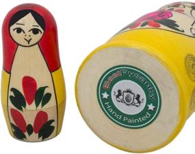 img 2 attached to Timeless Beauty: Semenov Wooden Russian Nesting Dolls - A Perfect Keepsake