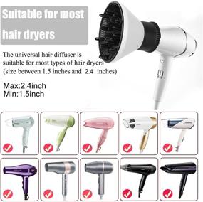 img 2 attached to Diffuser Universal Attachment Adjustable Professional Hair Care