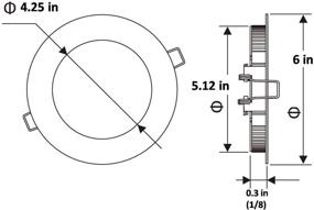 img 3 attached to 🔦 ILett Ultrathin Recessed Light 100V 240V Equivalent