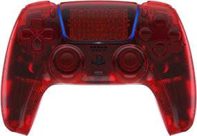 img 4 attached to Enhance Your PS5 Controller with eXtremeRate's Clear Red Full Set Housing Shell and Buttons: Custom Replacement Decorative Trim Shell for PlayStation 5 Controller