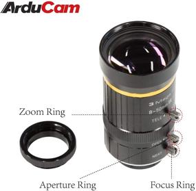 img 3 attached to IMX477 Raspberry Pi HQ Camera Zoom Lens Kit: Arducam 8-50mm C-Mount Lens with C-CS Adapter