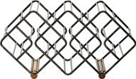 🍷 gourmet basics by mikasa stackable wine rack, antique black - holds 12 bottles логотип