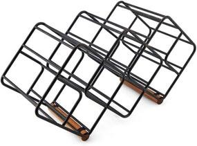 img 3 attached to 🍷 Gourmet Basics by Mikasa Stackable Wine Rack, Antique Black - Holds 12 Bottles