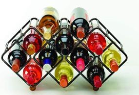 img 1 attached to 🍷 Gourmet Basics by Mikasa Stackable Wine Rack, Antique Black - Holds 12 Bottles