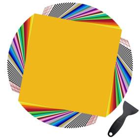 img 4 attached to 📦 JANDJPACKAGING Permanent Adhesive Vinyl Sheets - 80 Pack (12” x 12”) - 35 Assorted Colors - Ideal for Cutting Machine - 70 Pack Matte & Glossy Outdoor Vinyl for Cricut - Includes 10 Pack Transfer Tape