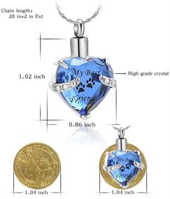 img 3 attached to ❤️ Constantlife Heart-Shaped Cremation Jewelry for Ashes: A Beautiful Way to Memorialize Your Best Friend