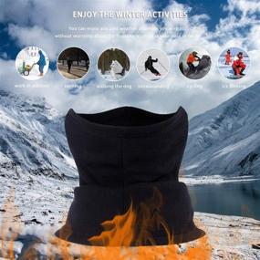 img 2 attached to 🧣 Ultimate Protection: Your Choice Neck Warmer Gaiter Women Men Half Face Mask for Winter Activities - Motorcycling, Skiing, Snowboarding