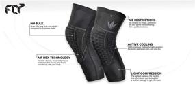 img 3 attached to 🎯 Bunkerkings Fly Compression Knee Pads - Black: Enhanced Protection for Paintball Players