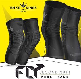 img 2 attached to 🎯 Bunkerkings Fly Compression Knee Pads - Black: Enhanced Protection for Paintball Players