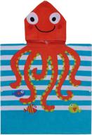🐙 peryoun octopus hooded poncho: 100% cotton bath/beach/pool towel for kids logo