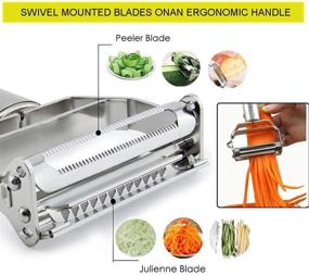 img 2 attached to Yubng Vegetable Peelers: Stainless Steel Peeler with Swiveling Double Blade - Perfect for Home Kitchen and Outdoor Cooking Kits