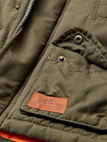 img 3 attached to Carters Heavyweight Advernture Parka Camel Boys' Clothing - Jackets & Coats