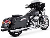 🏍️ улучшите ваш harley-davidson: vance & hines twin slash 4 округлые хромированные глушители slip on логотип