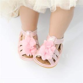 img 3 attached to 🩴 Comfortable Baby Sandals: Rubber Sole Outdoor First Walkers for Toddler Boys and Girls - Ideal Summer Shoes