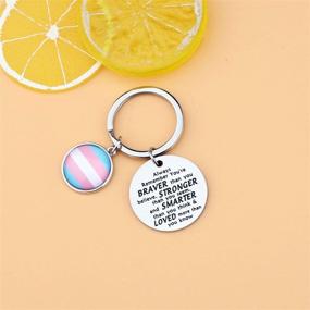 img 2 attached to 🌈 LGBT Rainbow Keychain: Celebrate Pride with Pansexual & Transgender Gifts