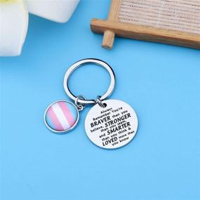 img 3 attached to 🌈 LGBT Rainbow Keychain: Celebrate Pride with Pansexual & Transgender Gifts