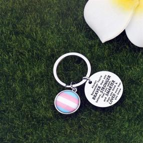 img 1 attached to 🌈 LGBT Rainbow Keychain: Celebrate Pride with Pansexual & Transgender Gifts